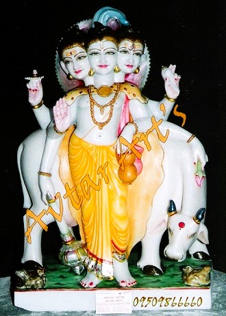 Dattatreya-Marble-Statue-Moorti