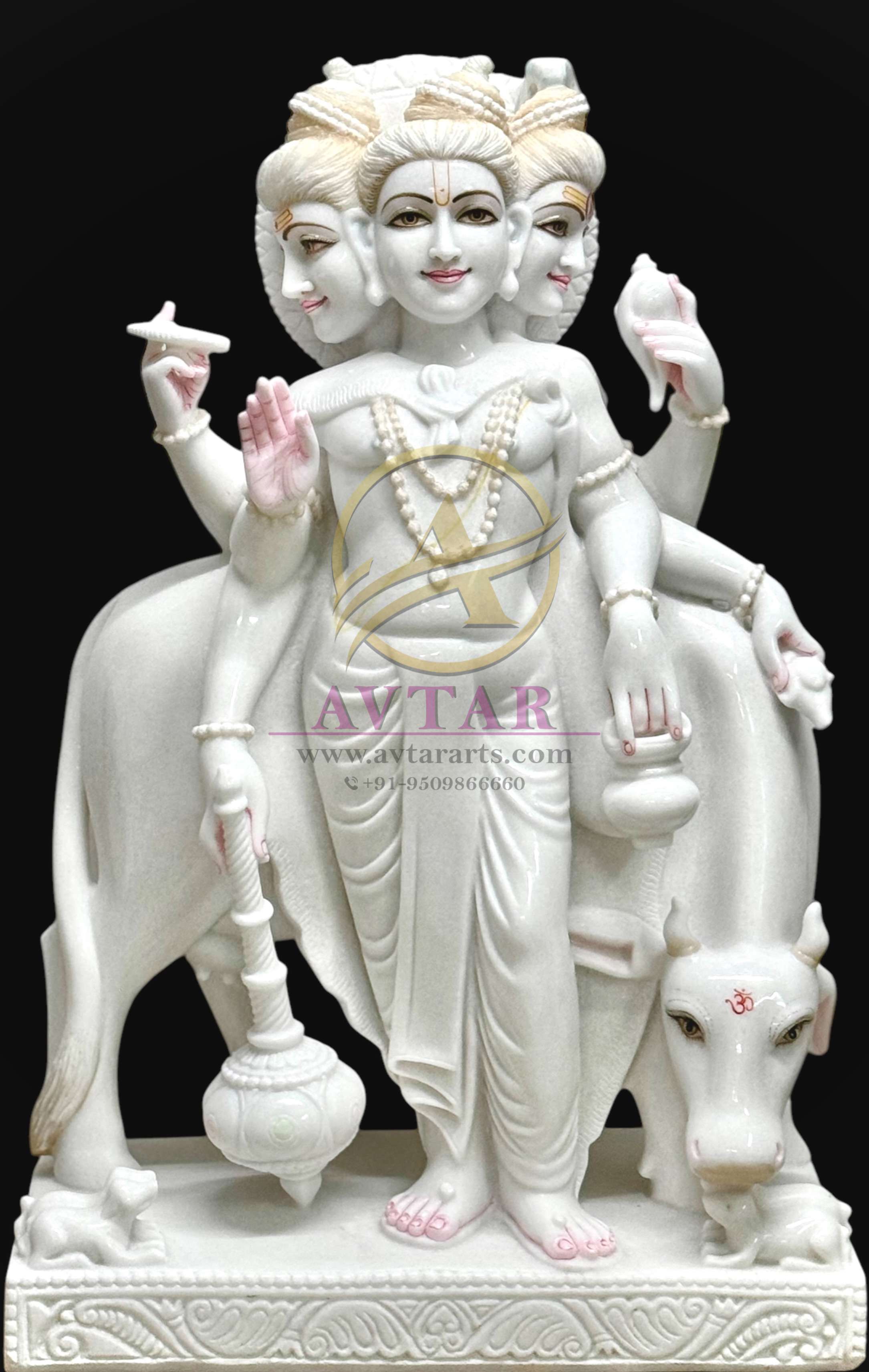 Dattatreya Statue in White Marble Bangalore Chennai