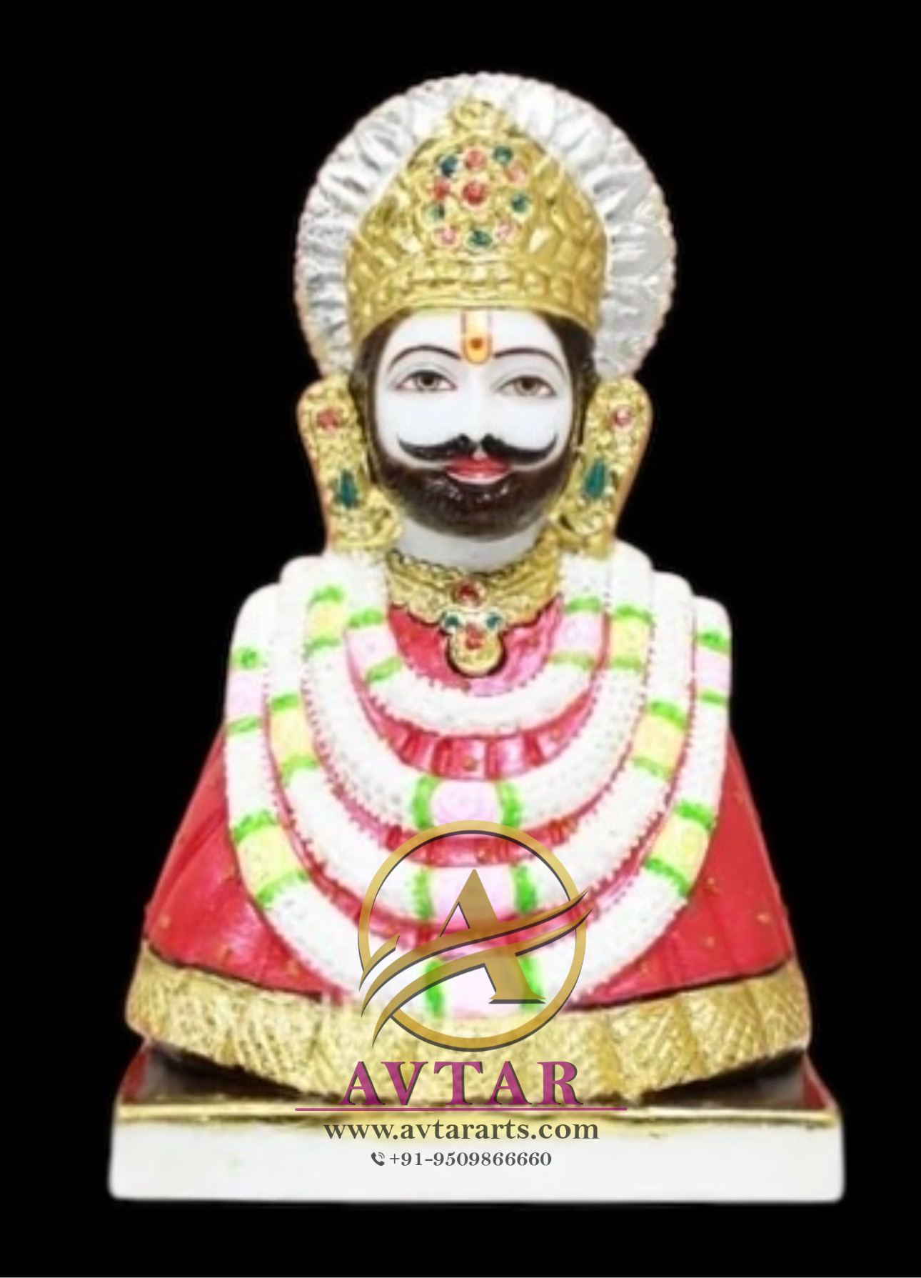 Khatu Shyam baba Marble Statue