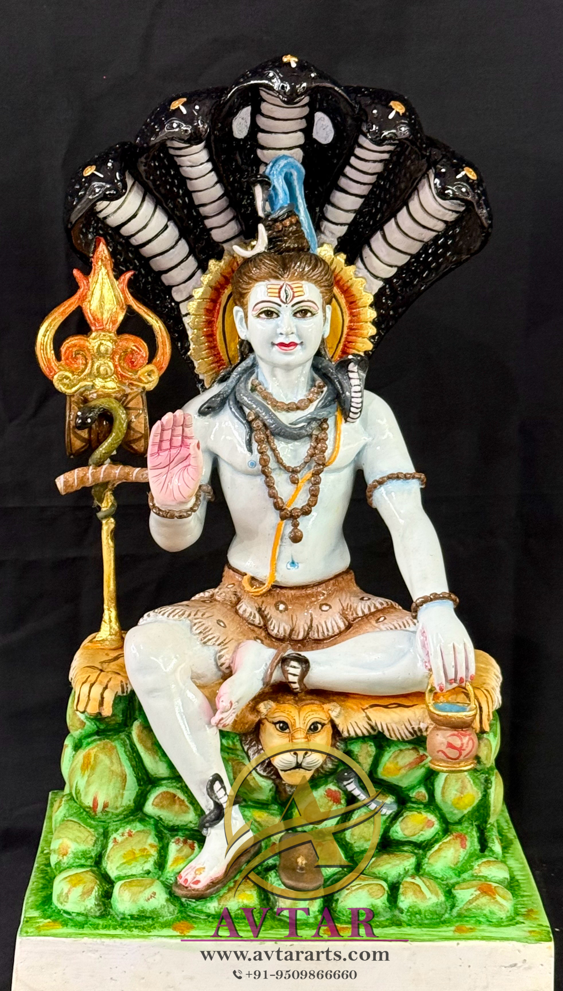 White Marble Lord Shiva Murti Idol